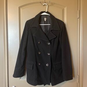 Old Navy Vintage Black Peacoat